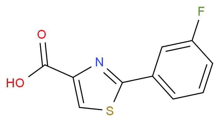 2-(3-Fluorophenyl)-1,3-thiazole-4-carboxylic acid_Molecular_structure_CAS_)