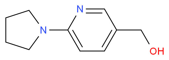 3-(Hydroxymethyl)-6-(pyrrolidin-1-yl)pyridine_Molecular_structure_CAS_690632-01-0)