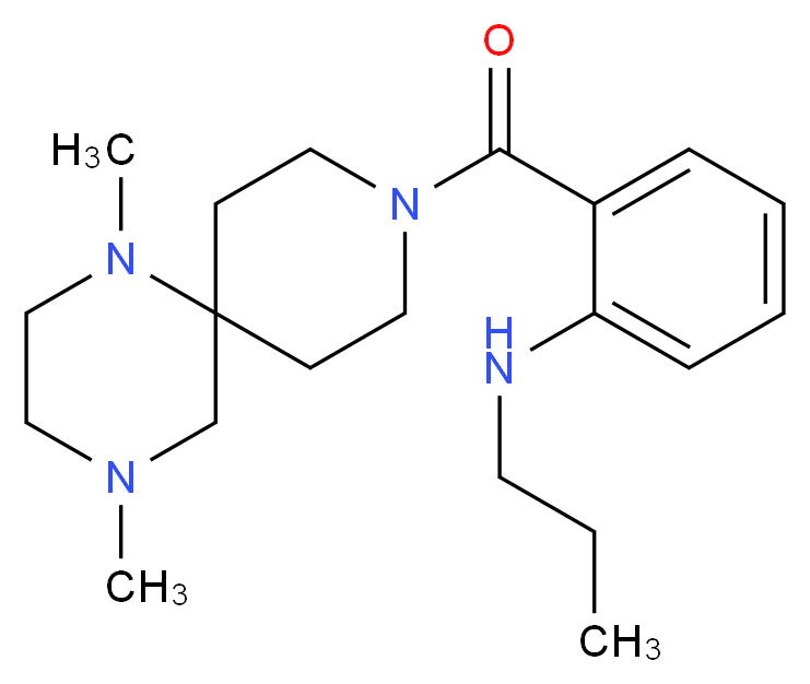 2-[(1,4-dimethyl-1,4,9-triazaspiro[5.5]undec-9-yl)carbonyl]-N-propylaniline_Molecular_structure_CAS_)