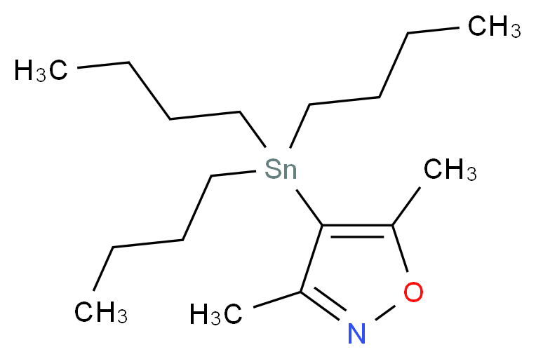 3,5-Dimethyl-4-(tributylstannyl)isoxazole_Molecular_structure_CAS_)