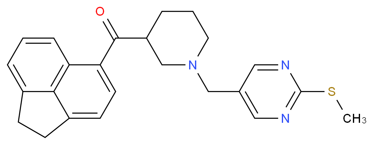 1,2-dihydro-5-acenaphthylenyl(1-{[2-(methylthio)-5-pyrimidinyl]methyl}-3-piperidinyl)methanone_Molecular_structure_CAS_)
