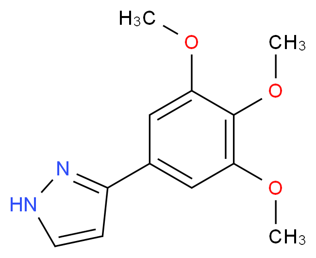 3-(3,4,5-Trimethoxyphenyl)-1H-pyrazole_Molecular_structure_CAS_)