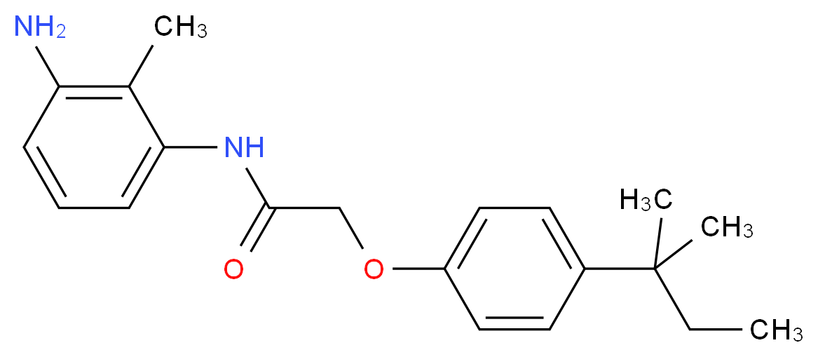 N-(3-Amino-2-methylphenyl)-2-[4-(tert-pentyl)-phenoxy]acetamide_Molecular_structure_CAS_)