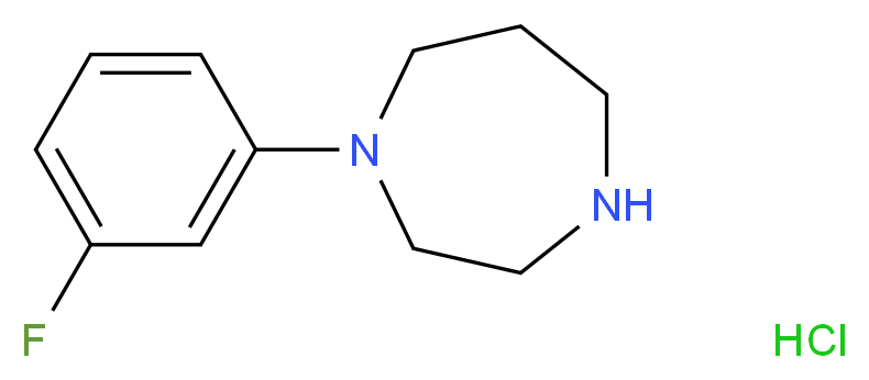 1-(3-Fluorophenyl)homopiperazine monohydrochloride_Molecular_structure_CAS_934991-99-8)