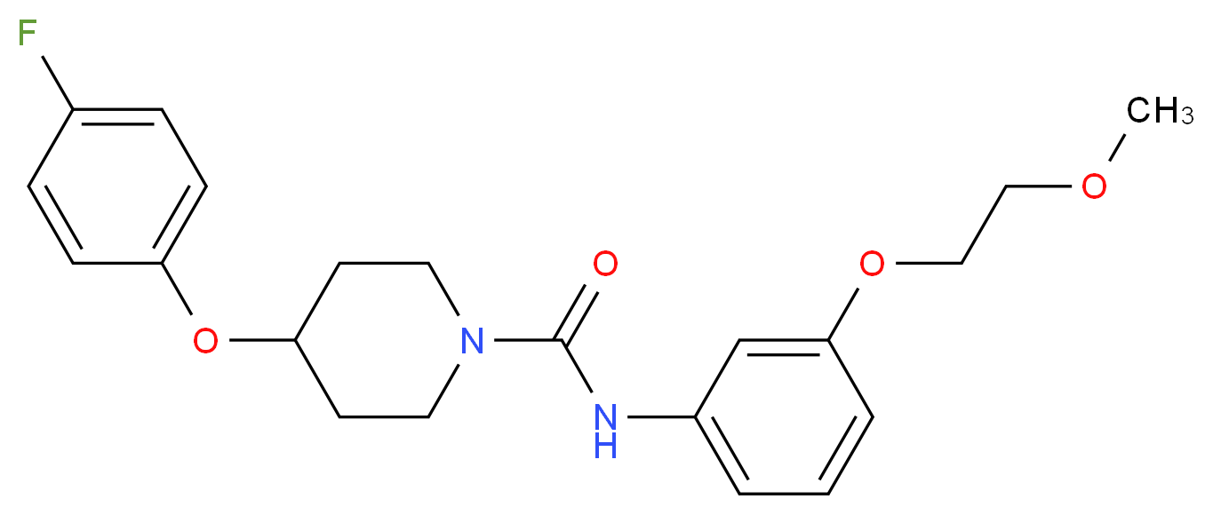 4-(4-fluorophenoxy)-N-[3-(2-methoxyethoxy)phenyl]piperidine-1-carboxamide_Molecular_structure_CAS_)