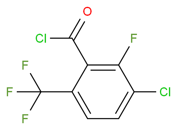 3-Chloro-2-fluoro-6-(trifluoromethyl)benzoyl chloride_Molecular_structure_CAS_186517-45-3)