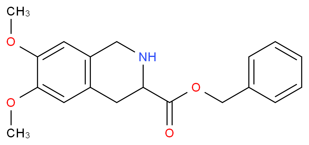 BENZYL 6,7-DIMETHOXY-1,2,3,4-TETRAHYDROISOQUINOLINE-3-CARBOXYLATE_Molecular_structure_CAS_82586-59-2)