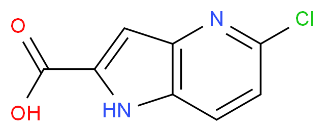 5-Chloro-1H-pyrrolo[3,2-b]pyridine-2-carboxylic acid_Molecular_structure_CAS_)
