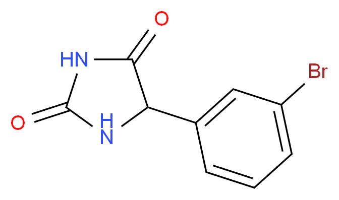 5-(3-bromophenyl)imidazolidine-2,4-dione_Molecular_structure_CAS_)