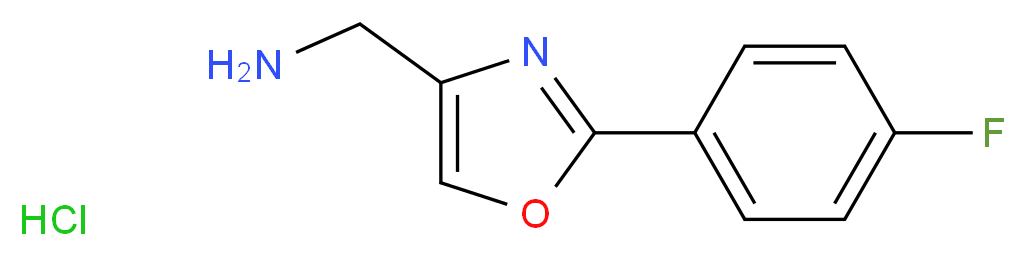 (2-(4-fluorophenyl)oxazol-4-yl)methanamine hydrochloride_Molecular_structure_CAS_)