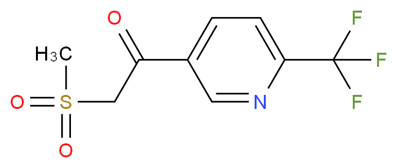 2-Methylsulfonyl-1-[6-(trifluoromethyl)-pyridin-3-yl]ethanone_Molecular_structure_CAS_386704-14-9)
