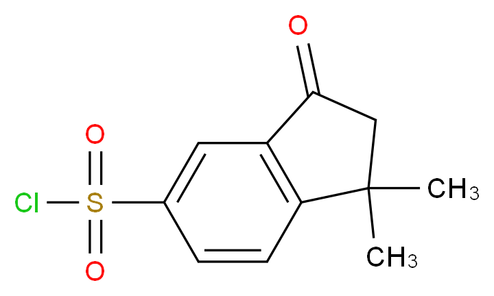 1,1-dimethyl-3-oxo-2,3-dihydro-1H-indene-5-sulfonyl chloride_Molecular_structure_CAS_)