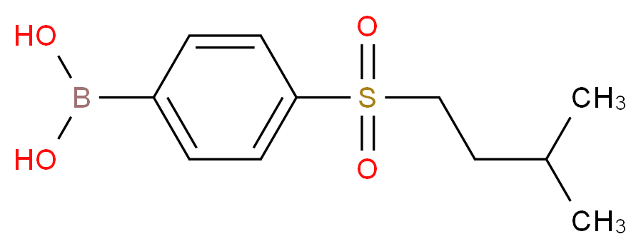 (4-(Isopentylsulfonyl)phenyl)boronic acid_Molecular_structure_CAS_1217500-93-0)