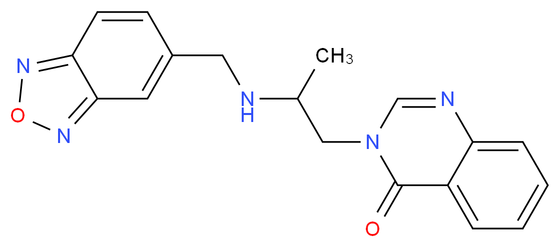 3-{2-[(2,1,3-benzoxadiazol-5-ylmethyl)amino]propyl}quinazolin-4(3H)-one_Molecular_structure_CAS_)