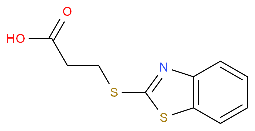 3-(1,3-Benzothiazol-2-ylthio)propanoic acid_Molecular_structure_CAS_)