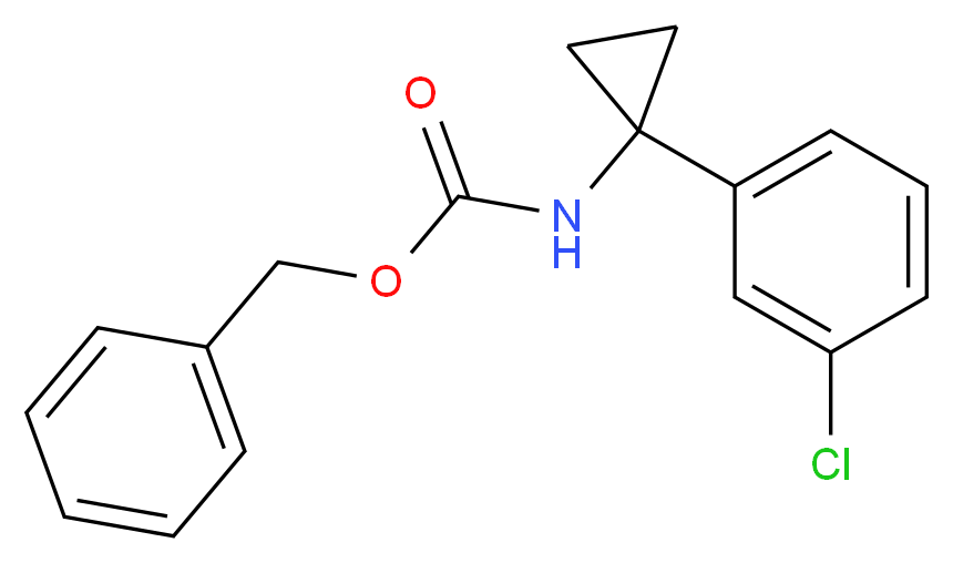 Benzyl (1-(3-chlorophenyl)cyclopropyl)carbamate_Molecular_structure_CAS_1255574-39-0)