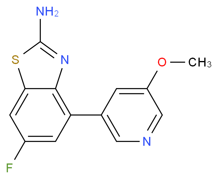6-fluoro-4-(5-methoxypyridin-3-yl)-1,3-benzothiazol-2-amine_Molecular_structure_CAS_)