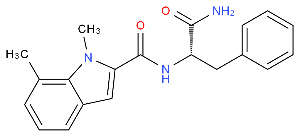 N-[(1,7-dimethyl-1H-indol-2-yl)carbonyl]-L-phenylalaninamide_Molecular_structure_CAS_)