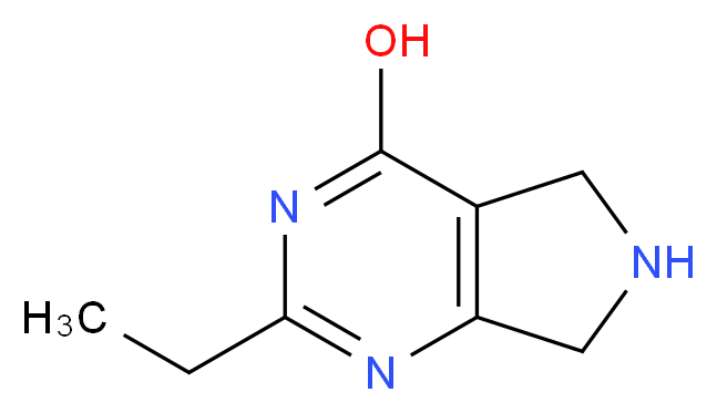 2-Ethyl-6,7-dihydro-5H-pyrrolo-[3,4-d]pyrimidin-4-ol_Molecular_structure_CAS_)