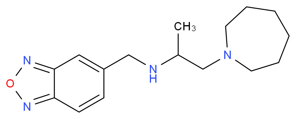 (2-azepan-1-yl-1-methylethyl)(2,1,3-benzoxadiazol-5-ylmethyl)amine_Molecular_structure_CAS_)