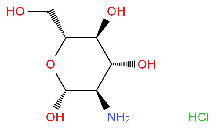 D-(+)-GLUCOSAMINE HYDROCHLORIDE, USP_Molecular_structure_CAS_66-84-2)