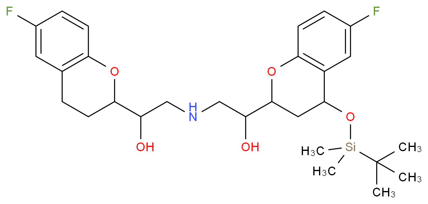 4-tert-Butyldimethylsilyloxy Nebivolol (Mixture of Diastereomers)_Molecular_structure_CAS_1287115-86-9)