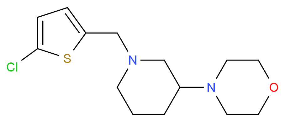 4-{1-[(5-chloro-2-thienyl)methyl]-3-piperidinyl}morpholine_Molecular_structure_CAS_)