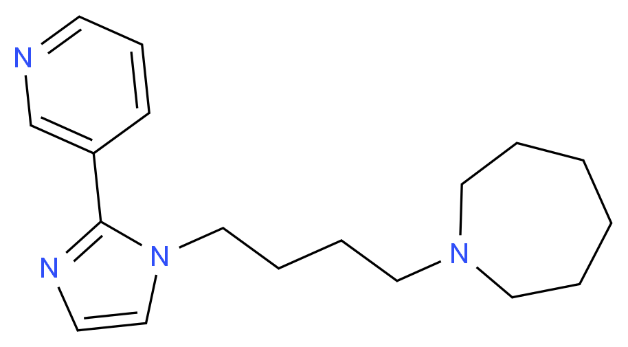 1-[4-(2-pyridin-3-yl-1H-imidazol-1-yl)butyl]azepane_Molecular_structure_CAS_)