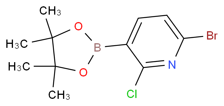 6-Bromo-2-chloro-3-(4,4,5,5-tetramethyl-1,3,2-dioxaborolan-2-yl)pyridine_Molecular_structure_CAS_1247726-85-7)