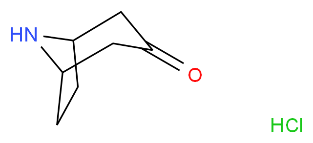 8-Azabicyclo[3.2.1]octan-3-one hydrochloride_Molecular_structure_CAS_25602-68-0)
