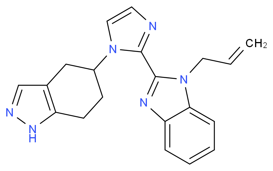 5-[2-(1-allyl-1H-benzimidazol-2-yl)-1H-imidazol-1-yl]-4,5,6,7-tetrahydro-1H-indazole_Molecular_structure_CAS_)