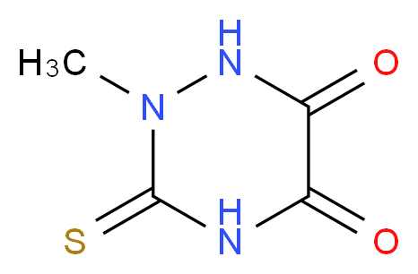 2-methyl-3-sulfanylidene-1,2,4-triazinane-5,6-dione_Molecular_structure_CAS_)