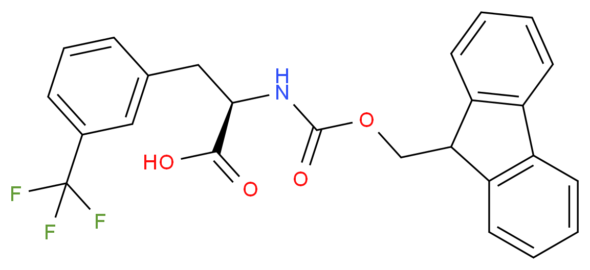 3-(Trifluoromethyl)-L-phenylalanine, N-FMOC protected_Molecular_structure_CAS_205526-27-8)