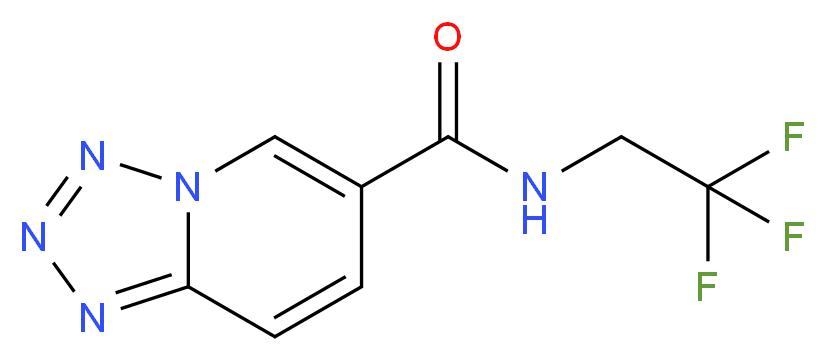 N-(2,2,2-trifluoroethyl)tetrazolo[1,5-a]pyridine-6-carboxamide_Molecular_structure_CAS_)