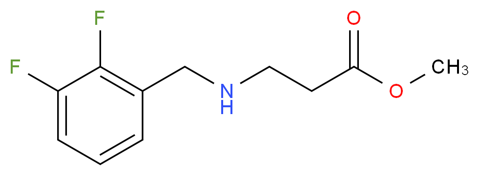 methyl 3-{[(2,3-difluorophenyl)methyl]amino}propanoate_Molecular_structure_CAS_)