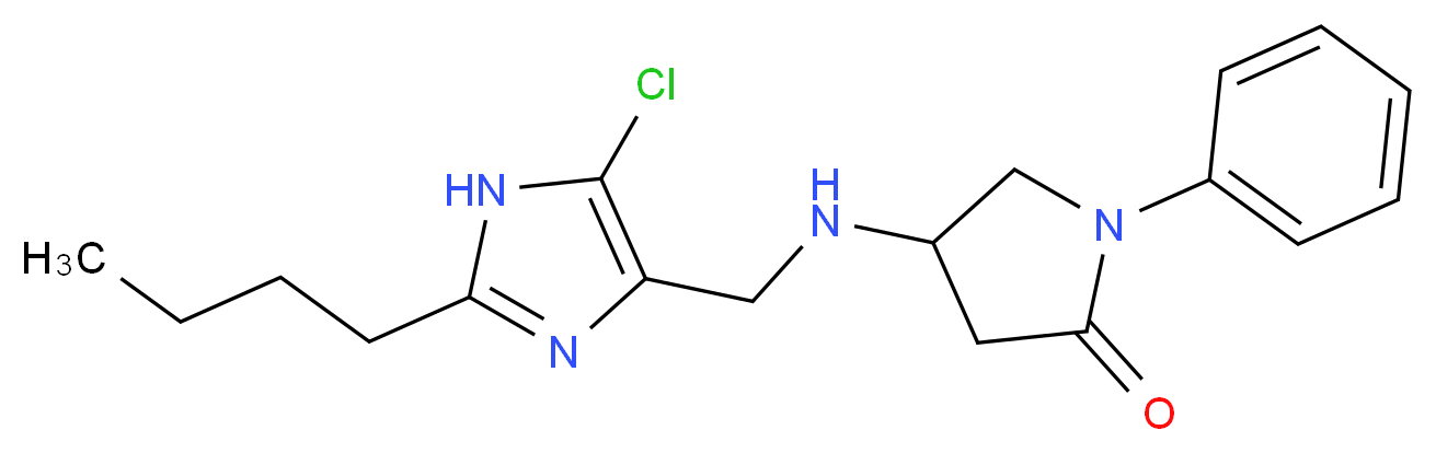 4-{[(2-butyl-5-chloro-1H-imidazol-4-yl)methyl]amino}-1-phenyl-2-pyrrolidinone_Molecular_structure_CAS_)