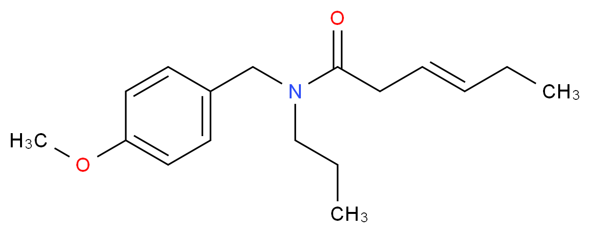 (3E)-N-(4-methoxybenzyl)-N-propylhex-3-enamide_Molecular_structure_CAS_)