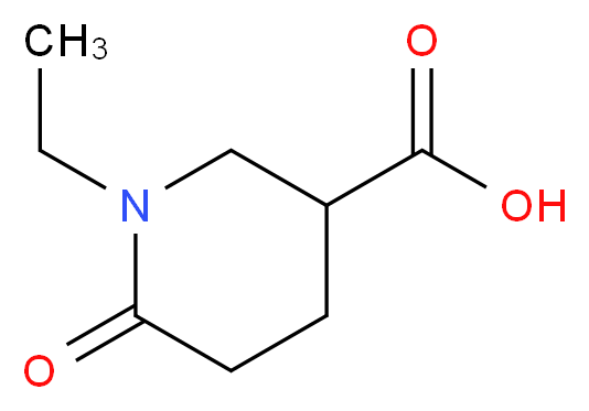 1-Ethyl-6-oxopiperidine-3-carboxylic acid_Molecular_structure_CAS_915919-82-3)