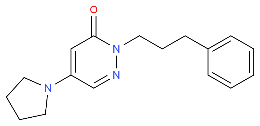 2-(3-phenylpropyl)-5-pyrrolidin-1-ylpyridazin-3(2H)-one_Molecular_structure_CAS_)