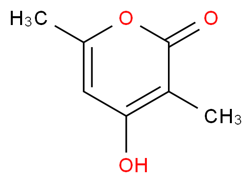 3,6-Dimethyl-4-hydroxy-2-pyrone_Molecular_structure_CAS_5192-62-1)