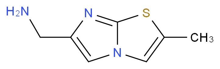 1-(2-methylimidazo[2,1-b][1,3]thiazol-6-yl)methanamine_Molecular_structure_CAS_518064-25-0)