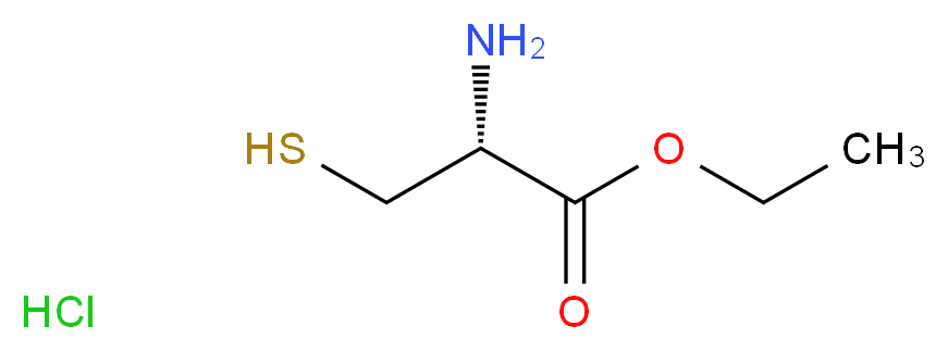 (R)-Ethyl 2-aMino-3-Mercaptopropanoate hydrochloride_Molecular_structure_CAS_868-59-7)