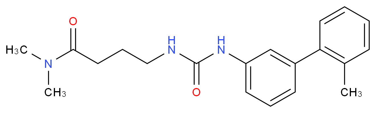 N,N-dimethyl-4-({[(2'-methylbiphenyl-3-yl)amino]carbonyl}amino)butanamide_Molecular_structure_CAS_)