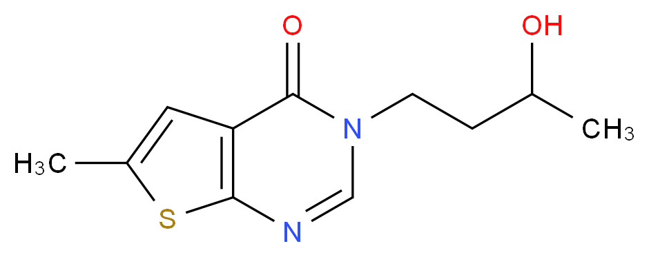 3-(3-hydroxybutyl)-6-methylthieno[2,3-d]pyrimidin-4(3H)-one_Molecular_structure_CAS_)