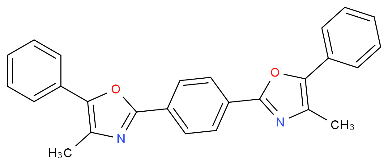 1,4-Bis(4-methyl-5-phenyl-2-oxazolyl)benzene_Molecular_structure_CAS_3073-87-8)