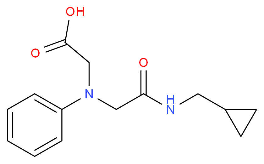 [{2-[(Cyclopropylmethyl)amino]-2-oxoethyl}-(phenyl)amino]acetic acid_Molecular_structure_CAS_)