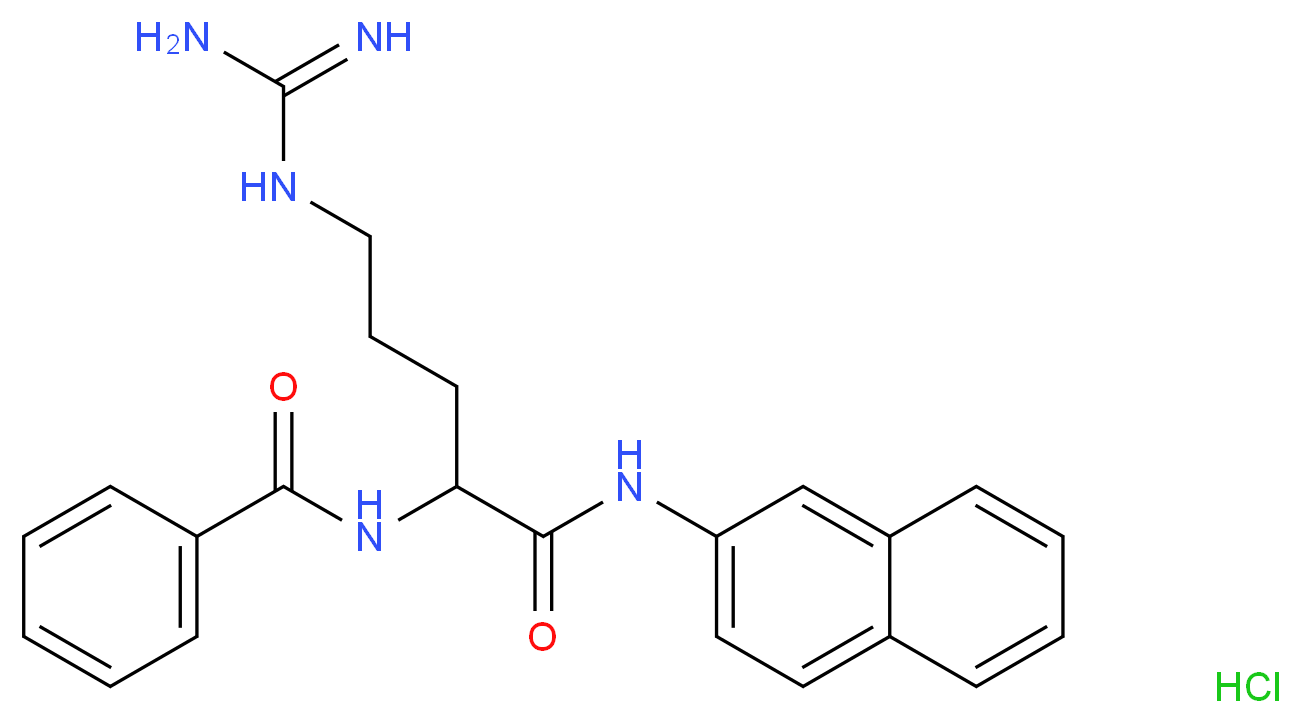 Nα-Benzoyl-DL-arginine β-naphthylamide hydrochloride_Molecular_structure_CAS_913-04-2)
