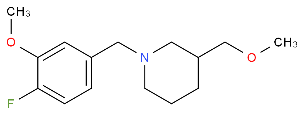 1-(4-fluoro-3-methoxybenzyl)-3-(methoxymethyl)piperidine_Molecular_structure_CAS_)