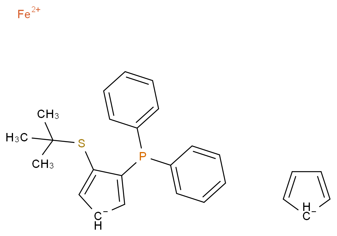 (Rp)-2-(tert-Butylthio)-1-(diphenylphosphino)ferrocene_Molecular_structure_CAS_503859-61-8)