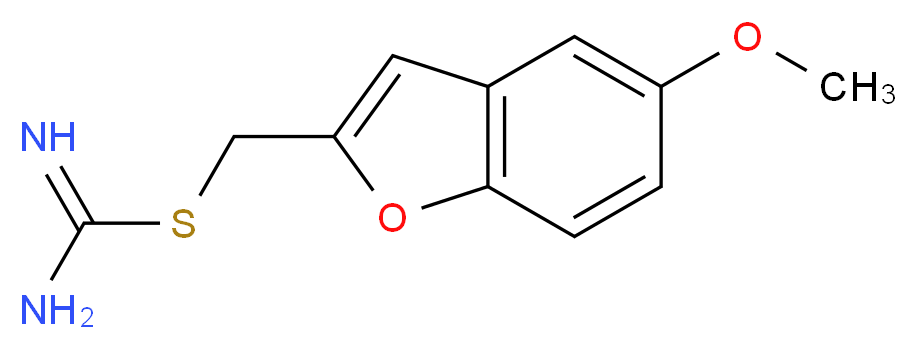 (5-Methoxy-1-benzofuran-2-yl)methyl imidothiocarbamate hydrobromide_Molecular_structure_CAS_)